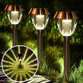 6 Pack Solar Pathway Lights Outdoor, New Upgraded Adjustable Warm & Cool White Solar Lights Outdoor Waterproof, Solar-Powered Garden Light for Path, Walkway, Yard, Driveway, Lawn, Backyard Decor by Solatino
