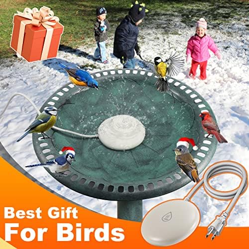 Viajero Bird Bath Deicer for Outdoors in Winter, 70 Watts Birdbath De-icer 2023 Upgraded Full-Covered Aluminum Water Heated Heater Thermostatically Controlled with Auto Shut Off for Patio Yard - Image 7