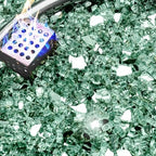 NUPICK 20 Pound Fire Glass, 1/4 Inch Reflective Fire Pit Glass by CreateAmazingChoice