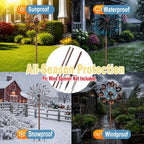 Heavy Duty Wind Spinner Replacement Pole, 48"/72" Adjustable, 5-Prong Base - Image 5