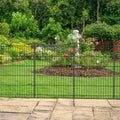 INJOPEXI Decorative Garden Fence 6 Panels 13ft(L)×36in(H) Garden Fences with 6 Panels Rustproof Metal Wire No Dig Temporary Animal Barrier Fencing Outdoor Dog Fence for Yard Patio - Without Gate by INJOPEXI