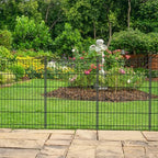 INJOPEXI Decorative Garden Fence 6 Panels 13ft(L)×36in(H) Garden Fences with 6 Panels Rustproof Metal Wire No Dig Temporary Animal Barrier Fencing Outdoor Dog Fence for Yard Patio - Without Gate by INJOPEXI