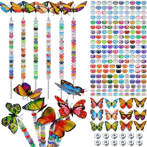 Tigeen 236 Pcs Garden Stake DIY Fairy Wand Plant Stake, Butterfly by Tigeen