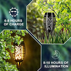 Solar Torch Lights with Flickering Flame 12 Pack for Decorations - Image 5