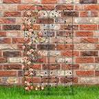 hogardeck 4 Packs 84 * 19 inch Metal Garden Trellis for Climbing Plants Outdoor,Heavy Duty,Black Coating Rustproof Trellis for Rose, Vegetable, Flowers, Expandable,Perfect for Training Climbing Plants - Image 7
