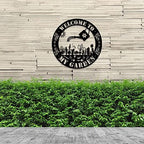 MeMate Garden Signs, Metal Garden Sign Outdoor Decor, Welcome To My Garden Metal Signs, Garden Plaques for Women Mom Grandma Nana, Rustic Decorations for Potting Shed, She Shed - Image 3