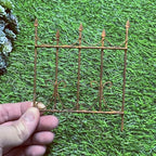 1-4 PCS Miniature Rusty Fence Gate Metal Craft Ornaments Fairy Garden Decoration Accessories Decorate Your Own Mini Yard (Fence gate 4pcs) - Image 6