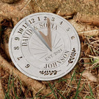 Personalized Wedding or Anniversary Sundial Gifts for Couples, Custom Sundial Wedding Gifts,Custom Calibrated Metal Sundial Sign for 30th, 40th, 60th, 70th Anniversary - Image 3