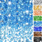 20 Pounds Fire Glass 1/4 Inch High Reflective Tempered Firepit Glass by RUOJAS