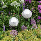 Achla Designs 10" Gazing Globe, Silver - Image 7