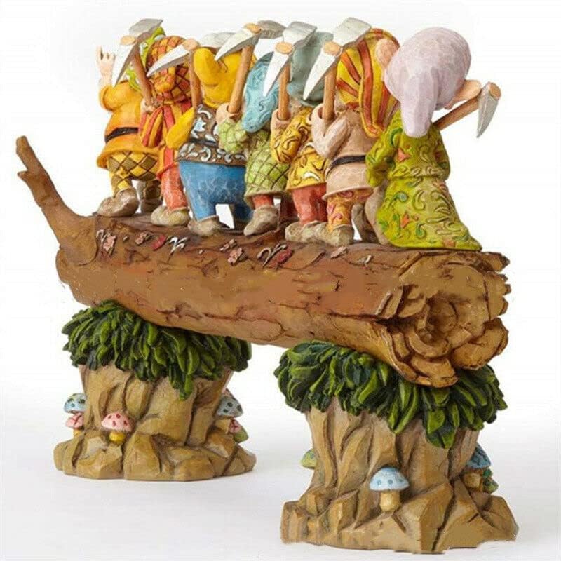 Seven Dwarfs Garden Statues,Fairy Garden Gnome Statues, Handmade Outdoor Garden Gnome Resin Crafts Kit，Garden Figurines for Outdoor Home Yard Decor Gift - Image 3