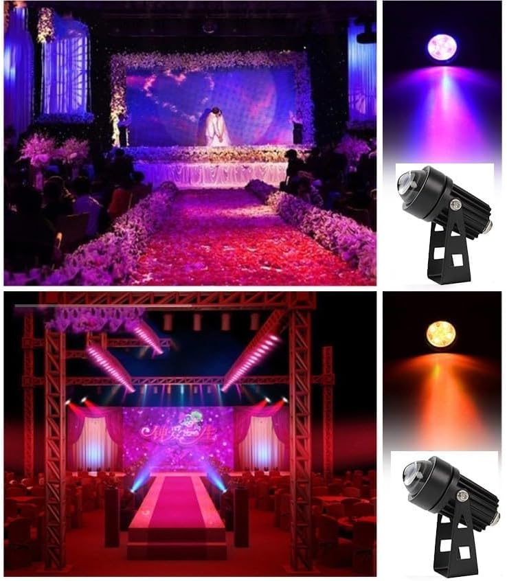 2pcs Led Spot Lights - Led Beam Light, 5W Outdoor Wall Lamp Landscape Lighting, IP65 Waterproof LED Spotlight Narrow Beam Spotlight, for Garden, Courtyard, Landscape Lighting(Warm White) - Image 6