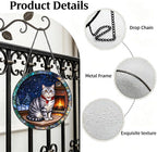 Stained Glass Window Hanging American Shorthair Cat Suncatcher Gifts 9.8" - Image 3
