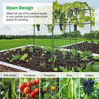 VIVOSUN 7Ft. Arch Trellis for Climbing Plants, 7 x 6 x 7ft Tall Metal Tunnel Trellis, Lightweight Metal Plant Support Archway with Nylon Netting for Climbing Vine, Vegetables, Fruits, Flowers, Black - Image 7