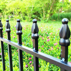 Thealyn 18" H x 22" W Decorative Metal Garden Border Fence, 10 Panels, 18Ft - Image 7