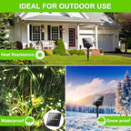 Brightever Solar String Lights, 6-Pack Total 240FT 600LED Solar Fairy Lights with 8 Lighting Modes, Solar Lights Outdoor Waterproof for Patio Christmas Wedding Party Tree Yard Decoration (Warm White) - Image 5
