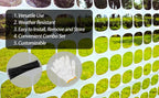 PotatoLife 4'x100' Plastic Mesh Fence for Garden with 100 Zip Ties, White - Image 4