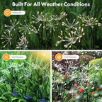 Kwaiffeo 4 Pack Solar Firework Lights Outdoor Waterproof Garden Decor Warm - Image 6