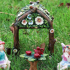 BangBangDa Fairy Garden Unicorn Fairies Accessories - 35 PCS Miniature Outdoor Fairy Garden Set - Fairy Figurines Castle Fountain Girl Birthday Gifts - Image 7
