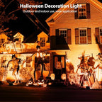 Onforu Orange Halloween Flood Lights, 30W Dusk to Dawn Floodlight 2 Pack LED Spot Lights Outdoor Decoration, Auto ON/Off Plug in Spotlights, IP65 Waterproof Uplighting Uplights for Party Garden - Image 4