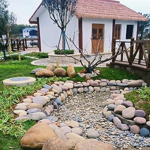 FANTIAN 40 lbs Garden Rocks Mexican Beach Pebbles, 3-4 Inch Decorative Large River Rocks for Landscaping Aquarium Yard Garden Paving Large Plant Crafting and Walkways - Image 5