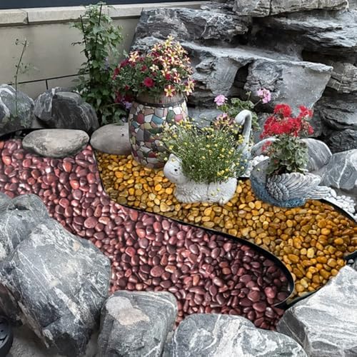 FANTIAN 20 lbs Red River Rocks for Garden, 2-3 Inch Polished Pebbles for Indoor Plants, Decorative Rocks Stones for Landscaping, Plants, Vases, Aquariums, Fountains, Pathways and Backyard - Image 6