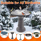 Viajero Bird Bath Deicer for Outdoors in Winter, 70 Watts Birdbath De-icer 2023 Upgraded Full-Covered Aluminum Water Heated Heater Thermostatically Controlled with Auto Shut Off for Patio Yard - Image 6