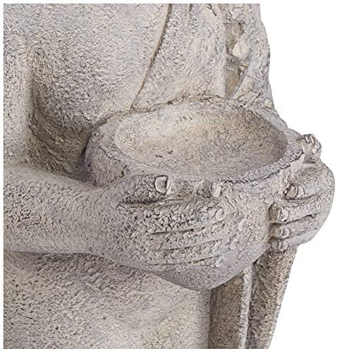 John Timberland Standing Buddha 32" High Gray Indoor-Outdoor Statue - Image 3