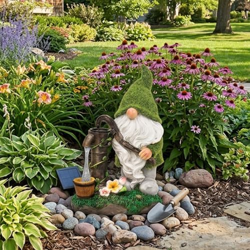 TERESA'S COLLECTIONS Garden Gnomes Decor with Solar Lights10 - Image 3