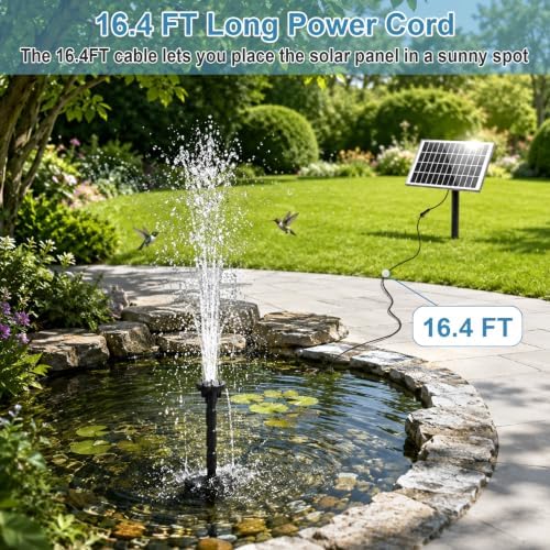 7.5W Solar Fountain Pump with 6 Adjustable Spray Modes - Image 5