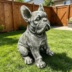 16" Large French Bulldog Statue Resin Outdoor Garden Decor Weatherproof - Image 7