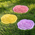 Cinnvoice 3 Pack Rose Stepping Stones Outdoor for Garden, 10 Inches by QinYee