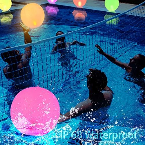 GEEDIAR Floating Pool Lights 2pcs,14" Inflatable Solar Powered Pool Light with Remote,IP68 Waterproof Swimming LED Mood Lights with 16 Color Changing Outdoor Decorations Light for Garden and Pond - Image 5