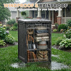 EasyUp 56 Gal Waterproof Outdoor Storage Box UV Resistant Deck Box - Image 2