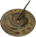NauticalMart Colonial Sundial Solid Brass with Let Others Tell of Storms and Shower, I'll Only Mark Your Sunny Hours Sundial Outdoor Sundial Gift A Great Present for Friends, Couples, Parents by NauticalMart