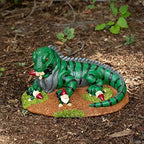 Iguana Attack Garden Gnome Statue – Funny Lawn Ornament – Durable All-Weather Resin Yard Decor – Unique Gift for Garden Lovers & Quirky Outdoor Decoration - Image 2