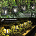 SOLPEX Solar Lanterns Outdoor Waterproof, 8 Pack Solar Lights Outdoor LED Hanging Lantern Lights, Candle Effect Decorative Lights with Stakes for Outside, Garden, Patio, Porch, Yard, Pathway - Image 5