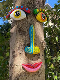 Tree Face Decor Outdoor, Cute Tree Faces Colorful Funny Outdoor Tree Faces Decor Creative Faces for Trees Garden Yard Tree Art Unique by bringatouchofmagictoyou