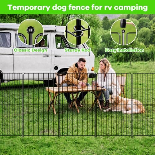 No-Dig Decorative Metal Garden Fence, Weatherproof Rustproof Animal Barrier - Image 4