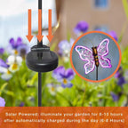 Crosslight Neon Butterfly LED Waterproof Outdoor Garden Stake Light - Decorative Electronic Light Garden Decor for Yard, Lawn, Patio, Deck, Pathway, Pond, Backyard - Image 3