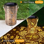 Toodour Solar Lantern Outdoor, Garden Gift for Mom Grandma Women Waterproof - Image 4
