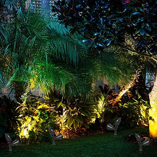 T-SUN Solar Spot Lights Outdoor Waterproof, Warm White, 2 Pack - Image 7