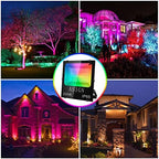 ASIGN 200W Bluetooth Control RGB LED Floodlight Outdoor&Indoor Waterproof Color Changing Floodlight Wall Washer Light for Home Decor Outdoor Featival Decoration - Image 7