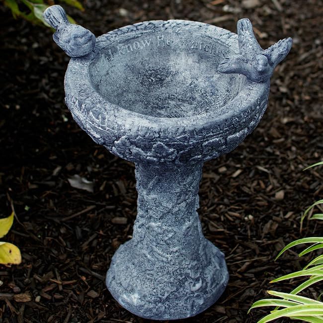 Athens His Eye is on The Sparrow Bird Bath, Flint - Image 3