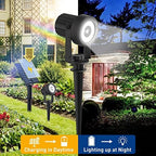 T-SUNUS Solar Garden Spot Lights, LED Solar Landscape Light Outdoor IP65 Waterproof 9.8ft Cable, Separated Solar Panel, Auto ON/Off for Garden, Driveway, Pathway, Pool Area (White 6000K) - Image 2