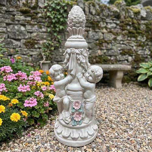 27.95" Climbing Children Garden Statue Magnesium Oxide Outdoor Decor - Image 3