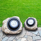 GOODFOEVER Rock Solar Garden Lights, Super Bright Solar Spot Lights, Solar Powered Landscape Lights Outdoor Decorative Waterproof LED Lights for Pathway, Walkway, Yard - Image 2