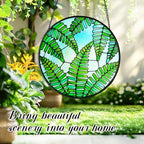 Plant Suncatcher Glass, Stained Glass Suncatcher Plant Window Hanging, Unique Nature Lover Gifts Leaf (Fern) - Image 5