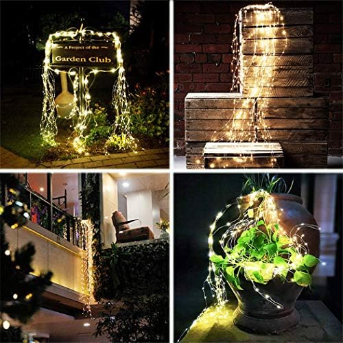 SHUKAN 2 Pack 220 LED Soalr Firefly Bunch Lights, 8 Flashing Modes - Image 5