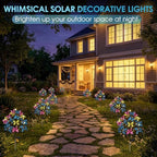 Butterfly Solar Lights Garden Stakes for Outside Cemetery Grave Decorations - Image 3